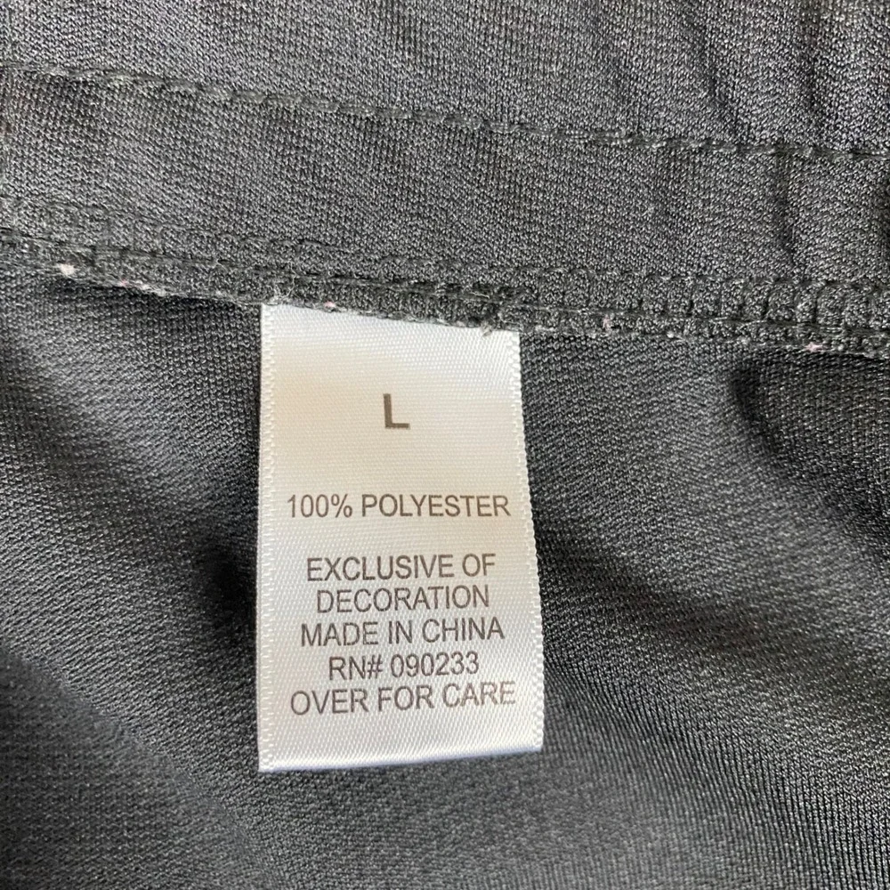 PacSun Side Stripe Tapered Track Pants Mens Large Black Red Yellow